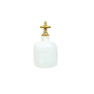 Justrite 14005 Translucent Non-Metallic Dispensing Can with Brass Dispenser Valve - 8 Ounce