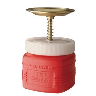 Justrite 14018 - 1 Quart Non-Metallic Plunger Can