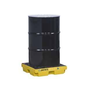 Justrite 28652 - Yellow EcoPolyBlend Accumulation Center - 1 Drum