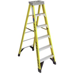 Werner 7300 Series Fiberglass Single Sided Stepladders