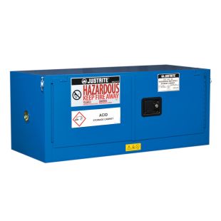 Justrite 861328 Sure-Grip Piggyback Hazardous Material Safety Cabinet - 43"W x 18"H x 18"D - 12 Gallons