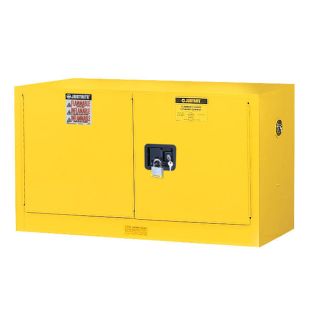 Justrite 8917008 - 17 Gallon Wall Mount Manual Close Sure-Grip EX Flammables Safety Cabinet