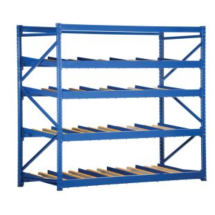 Vestil FLOW-4-5 Carton Flow Rack with 5 Levels - 96"W x 48"D x 84"H