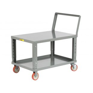 Little Giant Steel Ergonomic Adjustable Height Shelf Trucks
