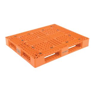 Vestil PLP2-4840-ORANGE Plastic Pallet Skid - 40W" x 48"L x 6"H