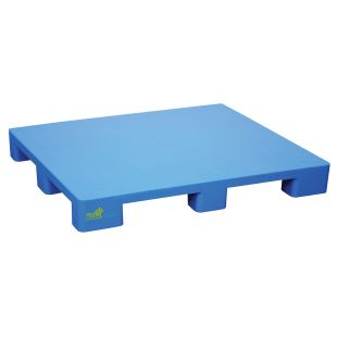 Vestil PLPS-4840-9L Blue Plastic Pallet Skid - 40W" x 48"L x 5-1/2"H