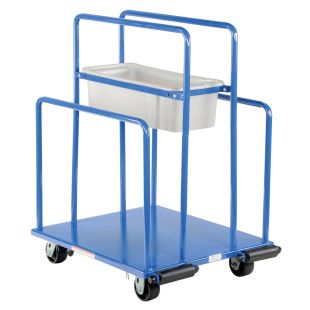 Vestil PRCT Steel Panel Cart with Parts Bin - 26"W x 30"L x 40-3/8"H