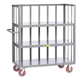 Little Giant Steel 3-Sided Shelf Trucks with Slat-Type Sides