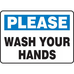 Accuform Safety Sign: Please Wash Your Hands