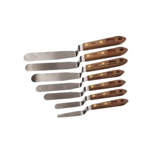 Albion 1258-G01 NEW! 7-Piece Classic Offset Caulking Spatula Set