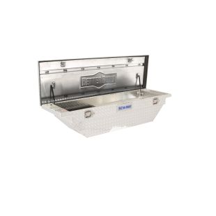 Better Built Crown Aluminum Low Profile Wedge Cut Crossover Saddle Truck Box - Silver Finish