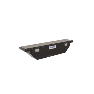 Better Built 73210285 - 61-1/2\" x 12-1/2\" x 12\" Crown Aluminum Crossover Saddle Truck Box - Gloss Black Finish