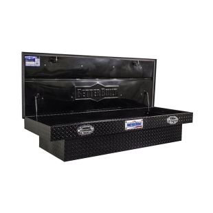 Better Built SEC Aluminum Wide Crossover Saddle Truck Box - Gloss Black Finish