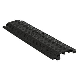 Checkers Safety Group FL2X1.75-B 2-Channel Fastlane® Drop-Over Cable Protector Black