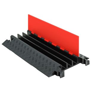 Checkers Safety Group GD3X225-O/B 3-Channel General-Purpose Guard Dog® Cable Protector Orange Lid/Black Base