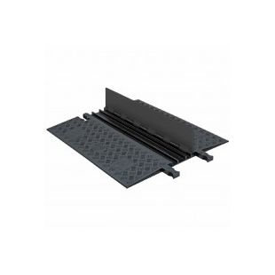 Checkers Safety Group GD3X75-B/B 3-Channel Guard Dog® Low-Profile ADA Cable Protector Black Lid/Black Base