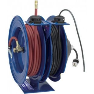 Cox C Series Low Pressure Hose and Electric Cord Combo Spring Driven Reels