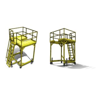 Custom Helicopter Maintenance Stand