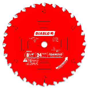 Diablo D0824X 8-1/4" x 24 Tooth Framing Saw Blade