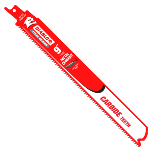 Diablo DS0912CF 9" Steel Demon Carbide Reciprocating Blades for Thin Metal Conduit Cutting - Less than 1/8"
