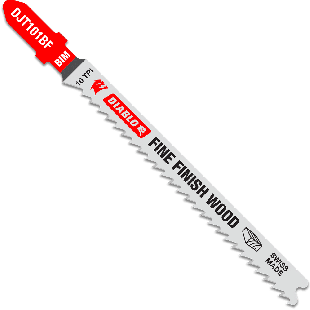 Diablo DJT101BF5 4" 10 TPI Bi-Metal T-Shank Jig Saw Blades for Fine Finish Cuts in Wood