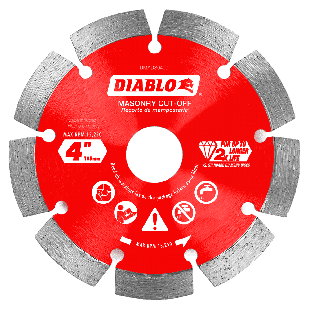 Diablo Diamond Segmented Cut-Off Discs for Masonry