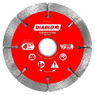 Diablo DMATP0450 4-1/2" Diamond Tuck Point Blade for Masonry