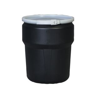 Eagle Manufacturing 1609BLK High Density Polyethylene 10 Gallon Lab Pack with Plastic Lever-Lock - Black