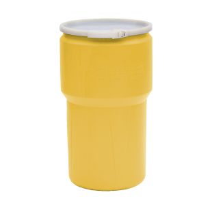 Eagle Manufacturing 1610 High Density Polyethylene 14 Gallon Lab Pack with Plastic Lever-Lock - Yellow