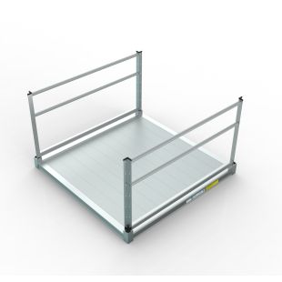 Solid Treads with Two-Line Handrails