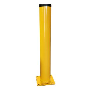 Handle-It BO-6-42-MD Surface Mount Steel Bollard - 6" Diameter - 42" Tall