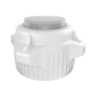Justrite 12853 53mm Open Top Carboy Cap and Closed Adapter - Pack of 2