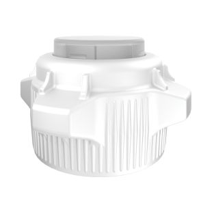 Justrite 12858 83mm Open Top Carboy Cap and Closed Adapter - Pack of 2