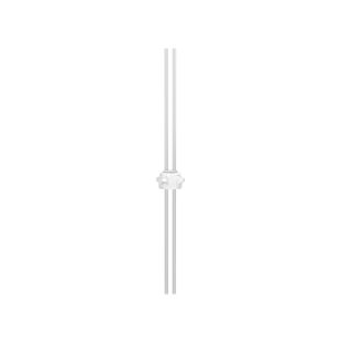 Justrite 12892 53mm Carboy Cap with Open Top and Two 1/4" OD tubes - 12" Length