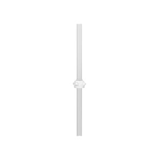 Justrite 12893 53mm Carboy Cap with Open Top and Two 1/4" & one 1/8" OD tubes - 12" Length
