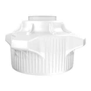 Justrite 12897 120mm Carboy Cap with Open Top and Closed adapter