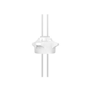 Justrite 12898 120mm Carboy Cap with Open Top and Two 1/4" OD tubes - 37" Length