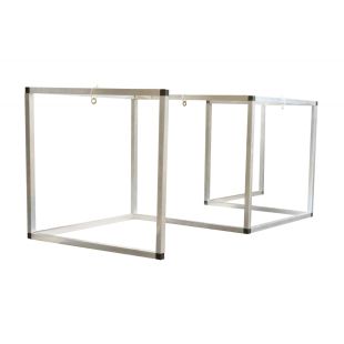 Justrite 15613 - 7' x 2' Rectangular Breakroom Workspace Cough and Sneeze Guard