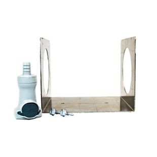 Justrite 28150 Wall Bracket Kit with Polypropylene Connector to Relocate the HPLC Coalescing/Carbon Filter