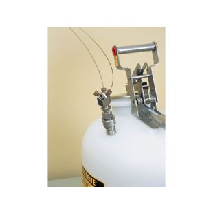 Justrite 28168 HPLC Manifold with Stainless Steel Fittings for Round Style Or Quick-Disconnect Safety Disposal Can