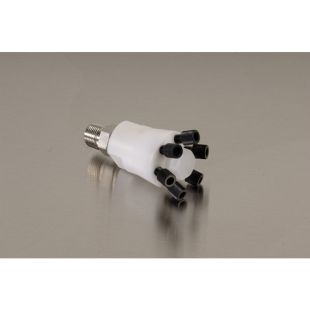 Justrite 28179 HPLC Poly Manifold with S/S Stacker Connector for Up To 12 Waste Lines Into A Safety Disposal Can