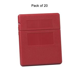 Justrite 23303 Medium Polyethylene Document Storage Box for SDS Sheets with Lockable Flip-Top Opening - Pack of 20