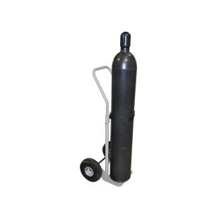Justrite 35002 Single Cylinder Hand Truck with 10.5" Pneumatic Wheels