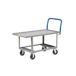 Little Giant Ergonomic Work Height Platform Trucks with 1-1/2" Lipped Deck