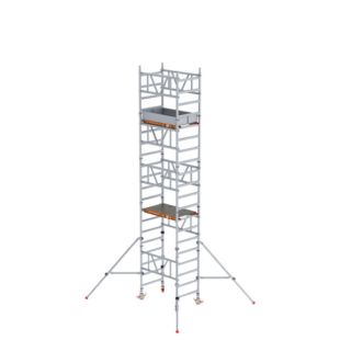 Low-Level Access MiTower Quick Assembly Aluminum Rolling Access Tower - 19' 8