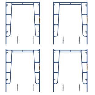 Metaltech M-MA7660VLV1 Walk-Thru Arch Frame 6' 4