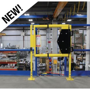PS Doors SG-1836-PCY EdgeHalt Adjustable Safety Gate - 18" - 36"
