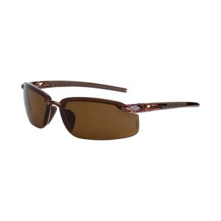 Crossfire ES5 Premium Safety Eyewear - Size R - Crystal Brown / Brown POL - Pack of 12