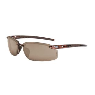 Crossfire ES5 Premium Safety Eyewear - Size R - Crystal Brown / HD Brown Flash Mirror - Pack of 12
