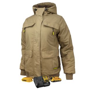 Dewalt Women’s Heavy Duty Ripstop Heated Jacket Kitted